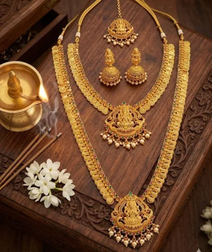 Bridal jewellery collection for weddings and receptions at Aarohi